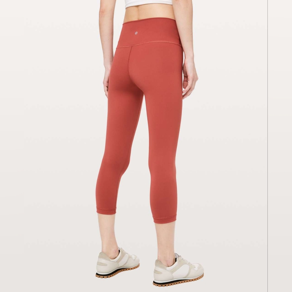 Lululemon Wunder Under High-Rise Crop *Full-On Luxtreme 21" (Brick Rose)